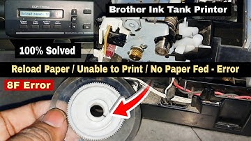 Afdrukken niet mogelijk 8F | Brother Printer 8F Fout | Geen papier, laad papier en druk op Start ...