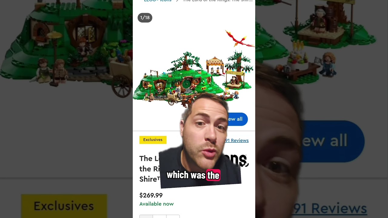 Lego has re-released the Lord of the Rings gift with purchase set smeagle and deagol 