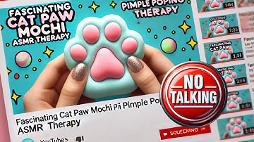 Fascinating Cat Paw Mochi pimple popping no talking ASMR #visualasmr #pimplepopping  #fypシ゚viral