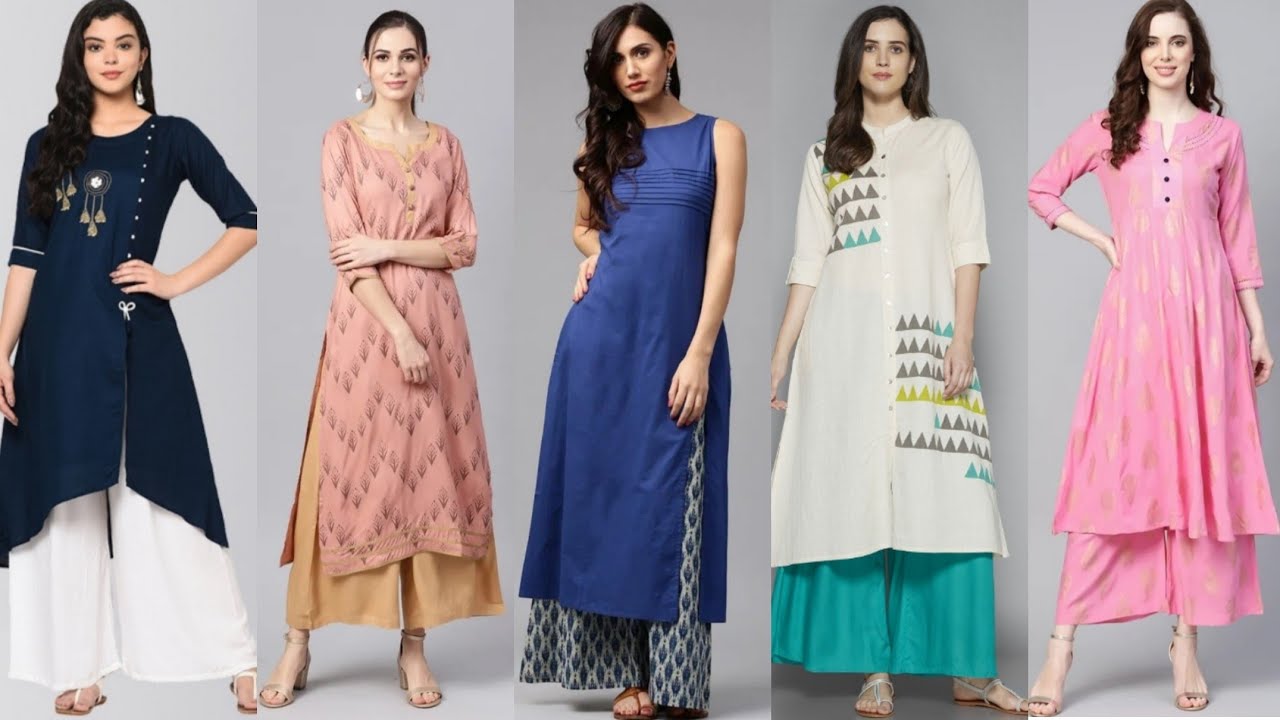 Women Readymade Kurti Palazzo & Dupatta Set Salwar Kameez Dress Kurta Pant  Suit | eBay