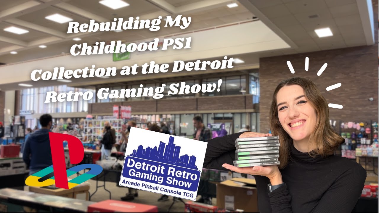 Rebuilding My Childhood PS1 Collection at the Detroit Retro Gaming Show! | wrap-up/haul!