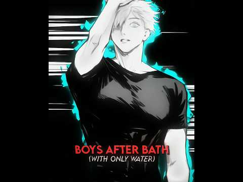 Boys After Bath Edit Shorts Anime Viral Jujutsukaisen Edit Gojo Manga