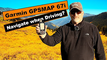 Kun je navigeren met de Garmin GPSMAP 67i tijdens het rijden?