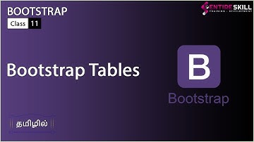 Bootstrap Table in Tamil (Bootstrap Master Course) - Entire Skill
