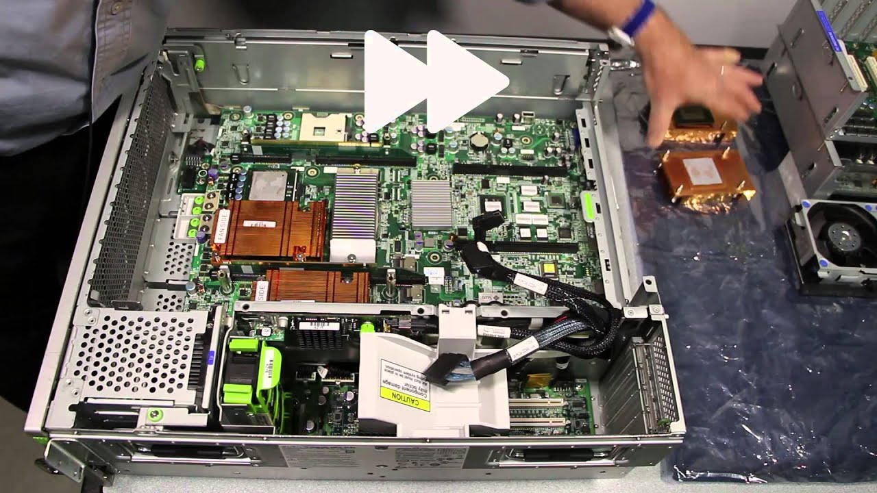 Sun Netra X4450 System Board Removal Procedure - YouTube