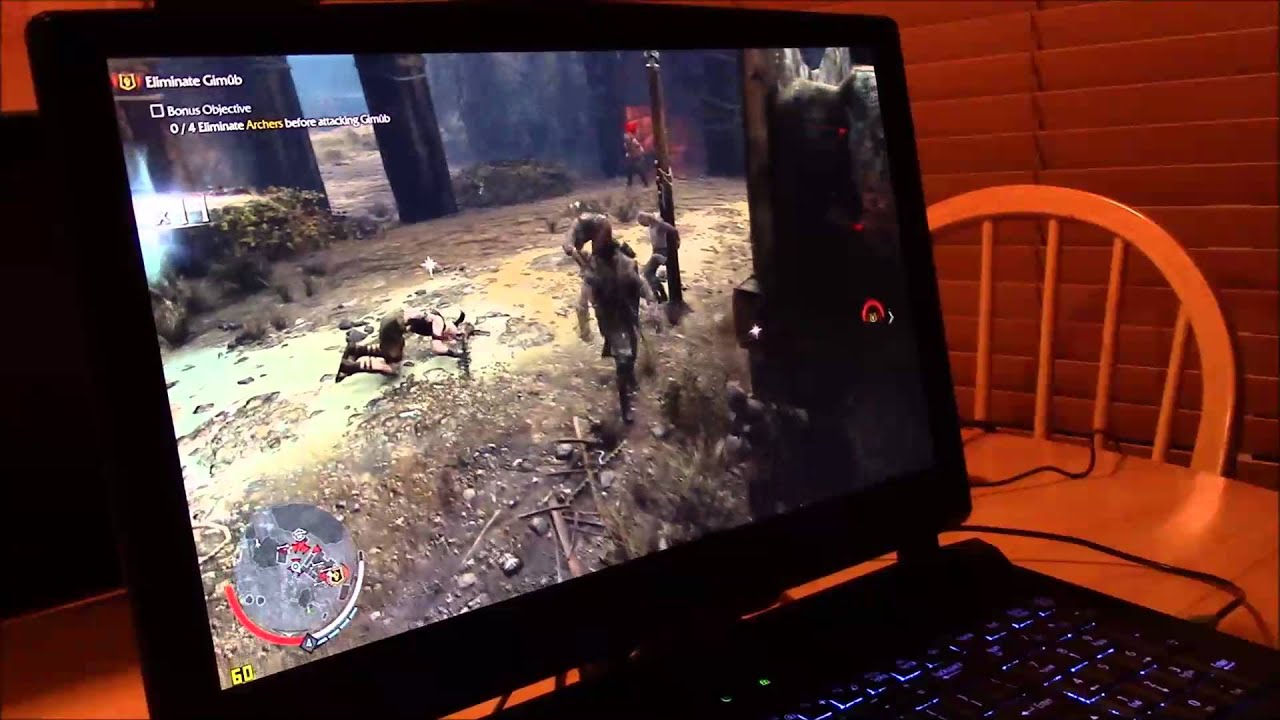 Shadow of Mordor Clevo P750ZM Ultra 1080p