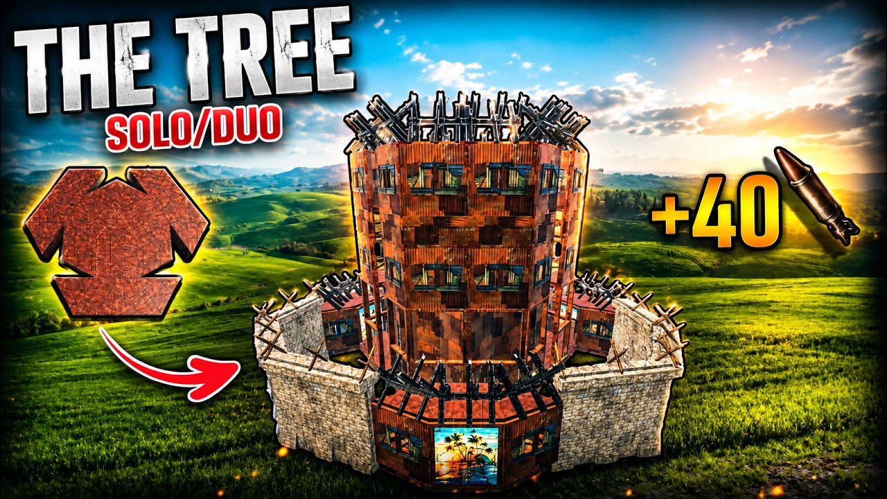 The Tree - *Cheapest* Solo/Duo Base Design | Fallen Survival - YouTube