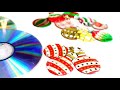 Como hacer Adornos y Joyeria Navideña con CDs o DVDs