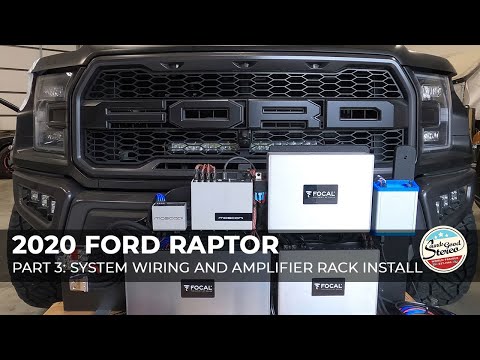 2020 Ford F-150 Raptor Custom Stereo System - Part 3 - Stereo System Wiring and Amplifier Rack Setup