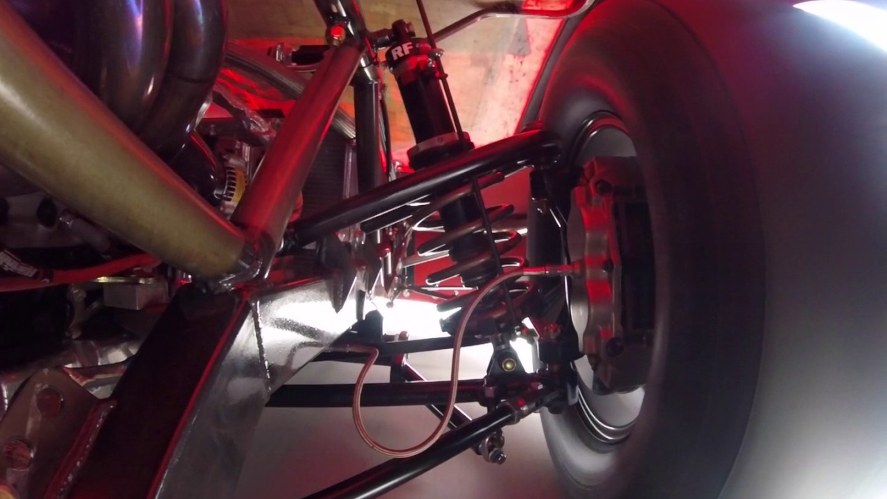 Right Side front suspension of Super Late Model Bristol Motor