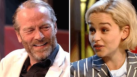 Emilia Clarke and Iain Glen talk about the "friendzone" on Conan