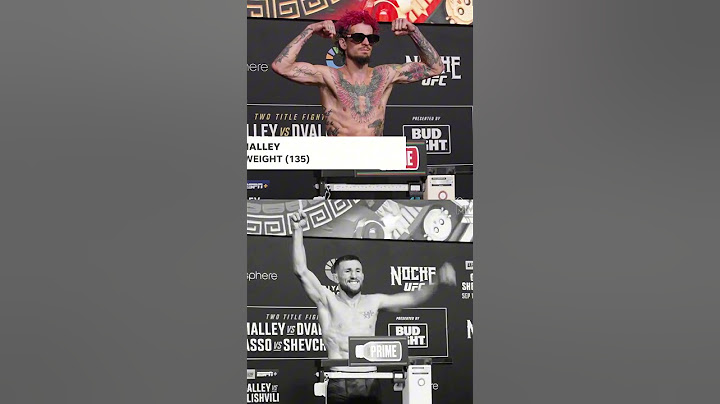 UFC 306 Weigh In: O'Malley vs Dvalishvili