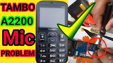 Tambo A2200 Mic Problem Solution.