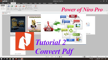 Tutorial 2 | Convert pdf to Word, exel, rtf, txt, img | Use of Nitro Pro