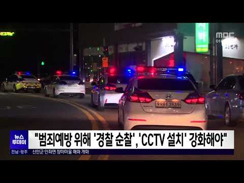 &amp;quot;범죄예방 위해 &amp;#39;경찰 순찰&amp;#39;&amp;#39;<strong>CCTV</strong> <strong>설치</strong>&amp;#39; 강화해야&amp;quot;[목포MBC 뉴스투데이]