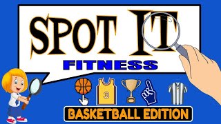 SPOT IT FITNESS -Basketball Edition-  MARCH MADNESS Fitness WARM UP TABATA ACTIVITY -No Ball Needed!