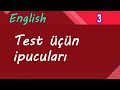 İngilis dili - Test ipucuları (3)