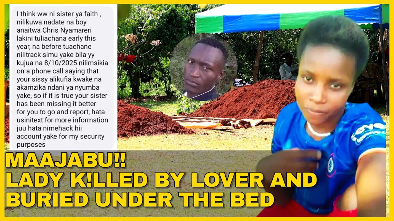 My daughter was  k!lled and buried under the bed. Her body was badly spoiled, It was bad, tears😢 😭 