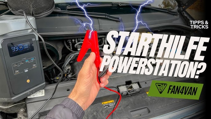 Starthilfe mit Powerbank - Auto Starthilfe mit Jump Starter / Starthilfe  Booster 🚗+🔌+🔋▻ so geht's 