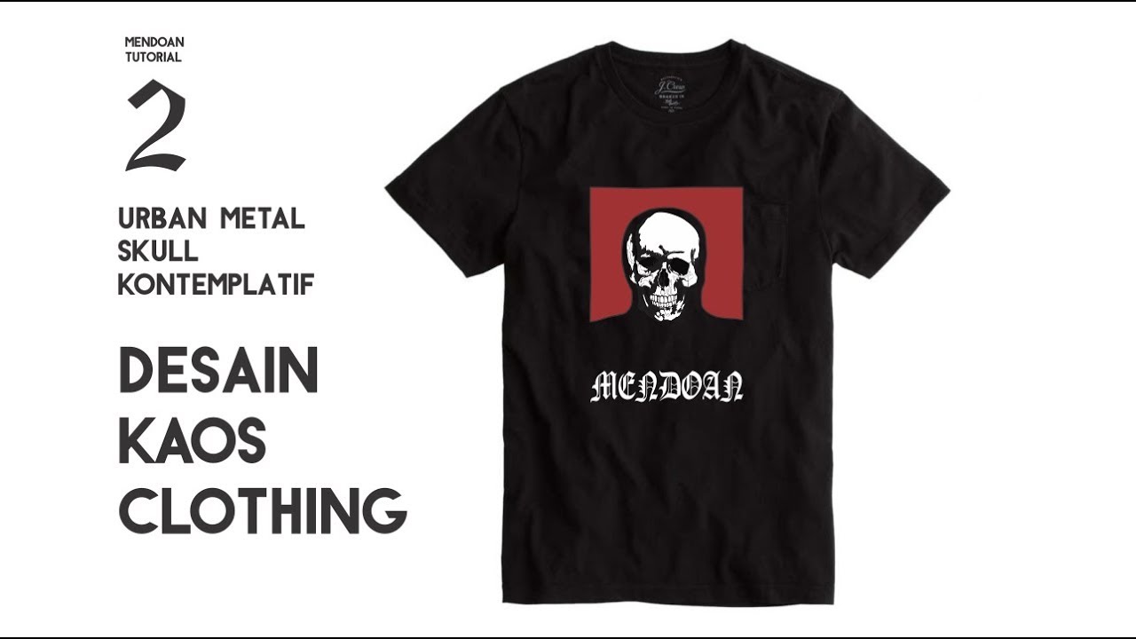  CorelDRAW  Membuat  Desain  Kaos  Metal Skull YouTube