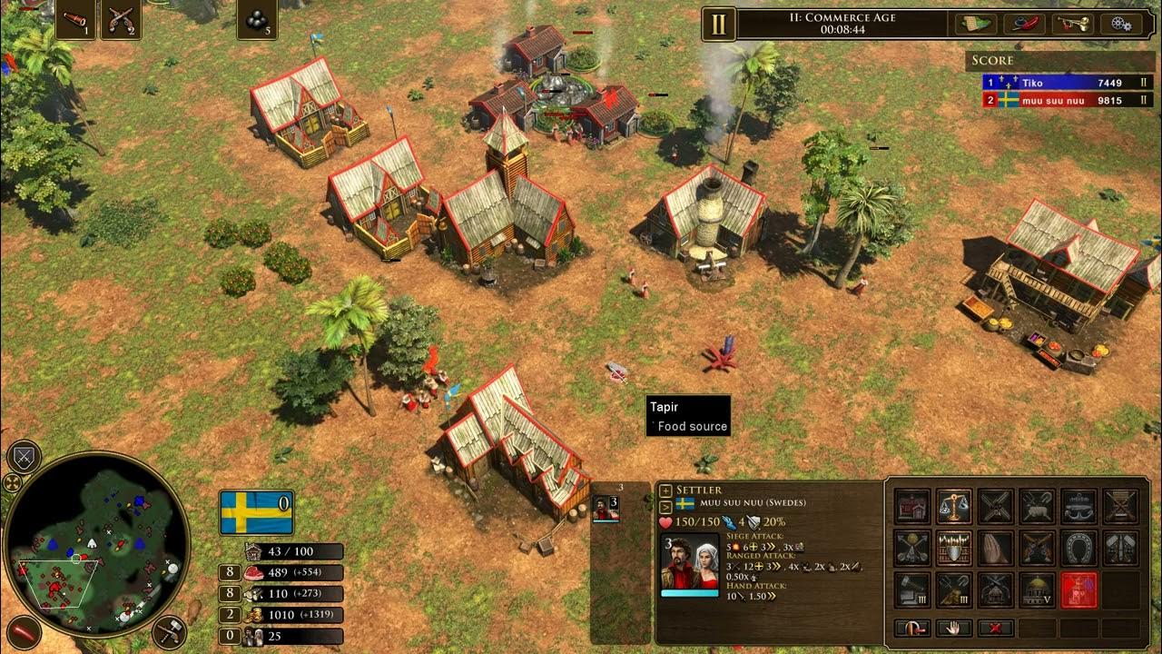 Hussar Opening is Strong Against Coureur de Bois AoE3 Ranked 1v1
