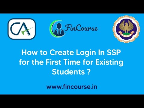 Live Procedure - How to Create Login in Self Service Portal (SSP) for Existing Students- FinCourse