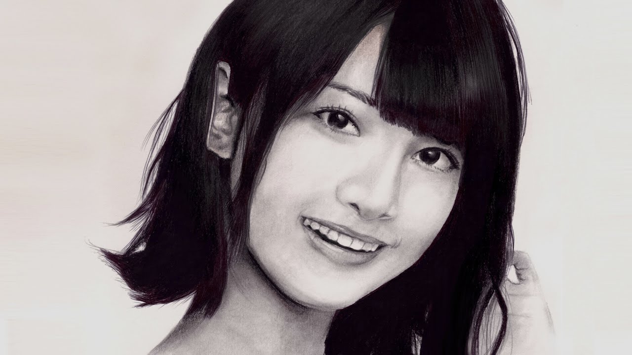 乃木坂46 橋本奈々未 似顔絵 Nanami Hashimoto Drawing Youtube