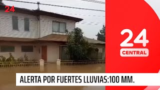 Alerta por fuertes lluvias: 100 mm. en tres días