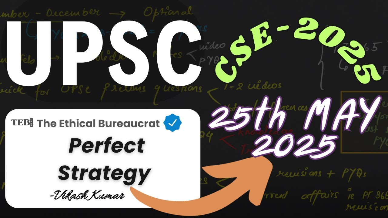 ⚡️Perfect Strategy for UPSC CSE PRELIMS 2025⚡️25th of May 2025 - YouTube