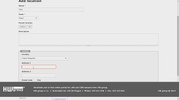 SensDesk IoT portal Tutorial 2 - Locations - HV16