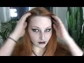 Goth Redhead Pierced Girl - Goth Make Up - TUTO