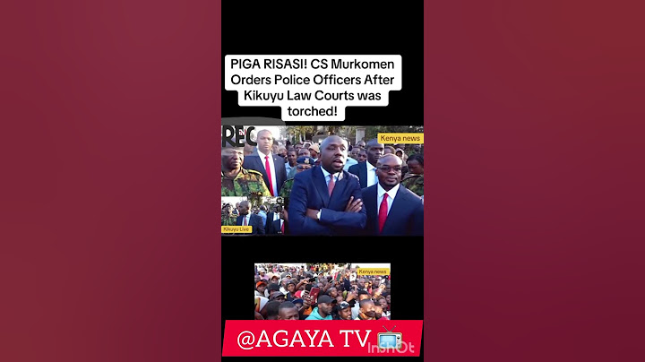 PIGA RISASI! CS murkomen orders police officers #KenyanNews #seo