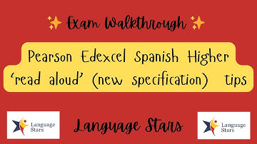 Edexcel Spanish GCSE Read Aloud