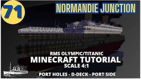 RMS Olympic/Titanic - 4:1 Scale - Minecraft Tutorial. PART SEVENTY-ONE
