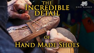 Custom Shoemaker Shows The Incredible Detail Of Hand Made Shoes  #Shorts