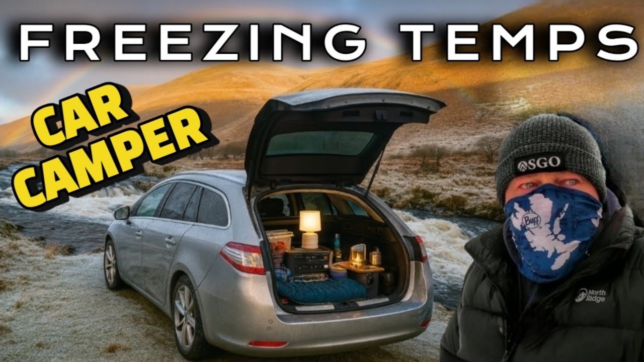 Freezing Cold Car Camp in Northumberland | One-Night Winter Adventure ...