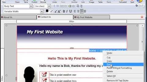 KompoZer Tutorials Videos - video04