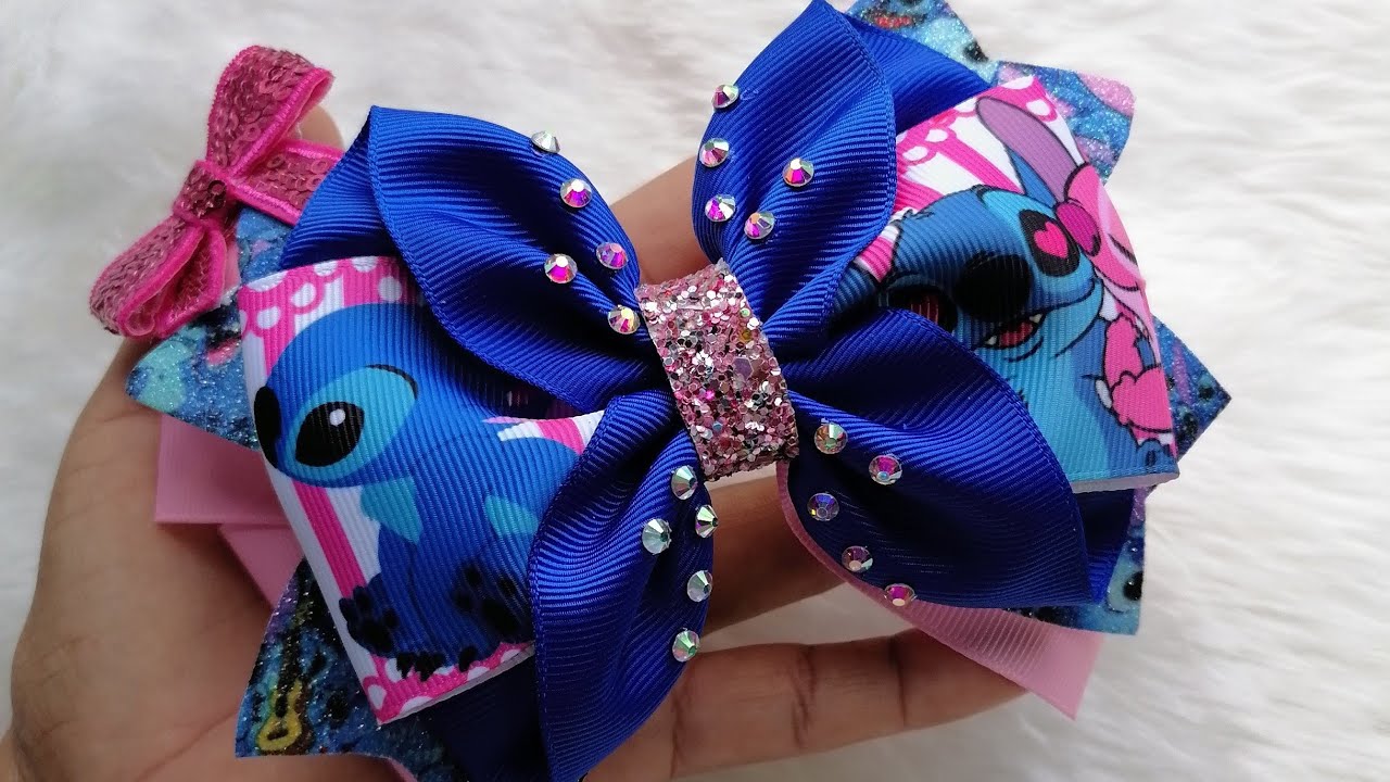 Moño con Listón de 6 CM Fácil y Super Lindo🎀👌