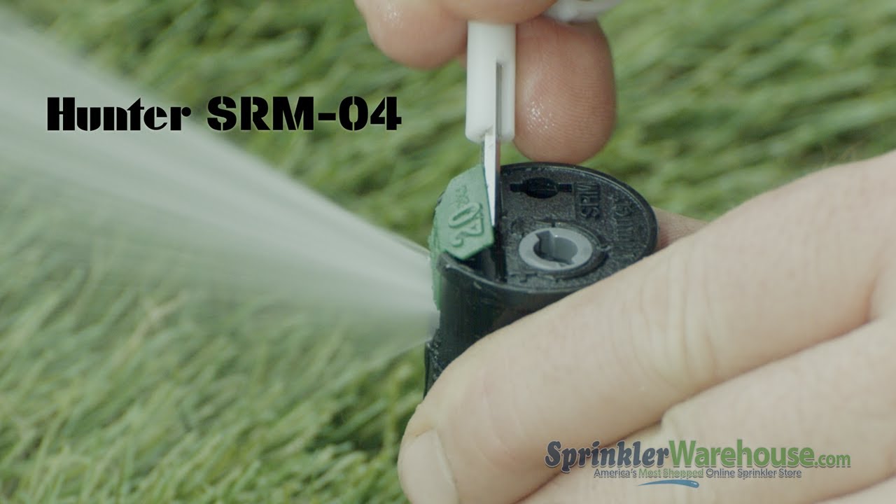 Arroseur Hunter SRM-04-A - Turbine à Bas Débit, Portée 4-9.4m - Pour Irrigation Petites Zones - 1/2"