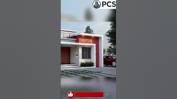 Elegant Bungalow | Front View Visualization Visualization Workflow in 3ds Max #shorts