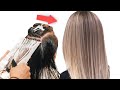 Мелирование на темные русые волосы дома | Мелирование волос 2021 | Шатуш Балаяж дома
