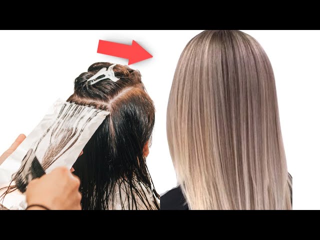 Мелирование на темные русые волосы дома | Окрашивание волос 2023 | Уроки окрашивания волос