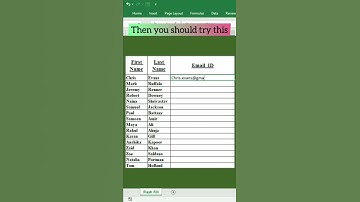 How to use flash fill in excel #shorts #youtubeshorts #tutorial #flashfill