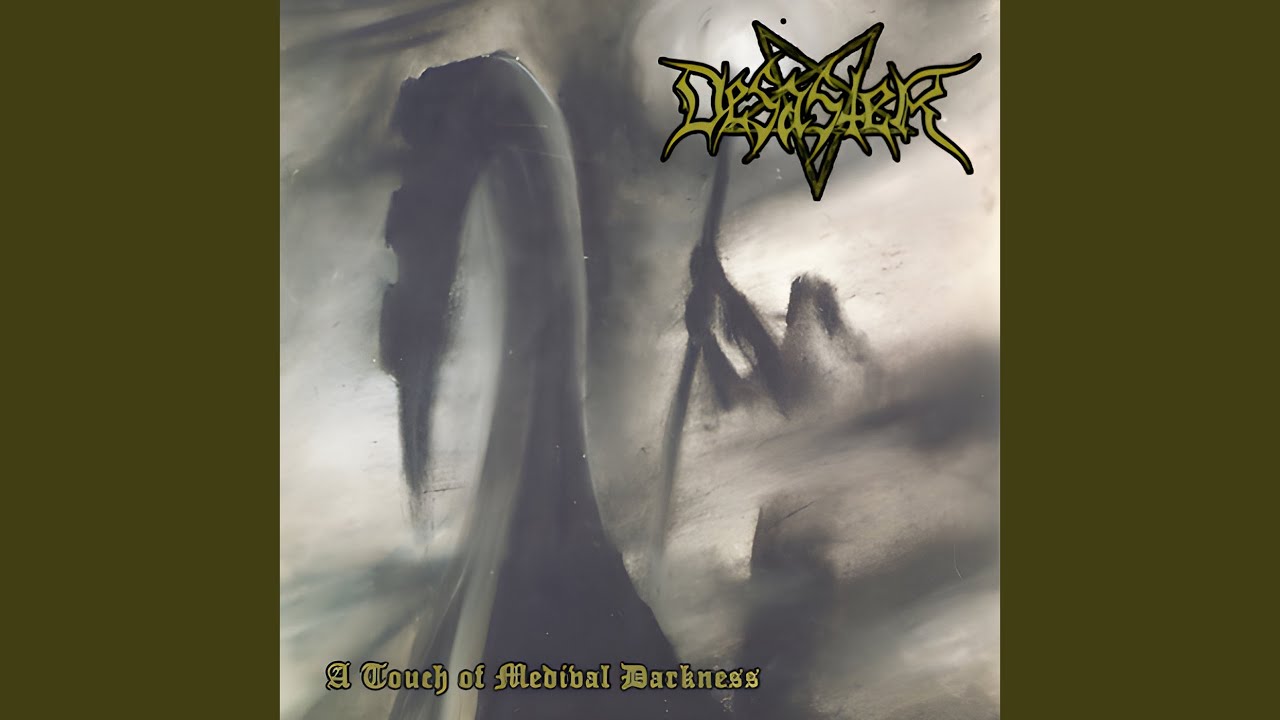 German black thrash metal band Desaster during the Okkulto era, representing the band's early underground metal legacy