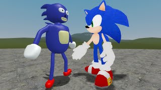 Sanic vs Sonic in Garry's Mod! (Memes vs Original)