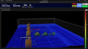 Real time Spectrum 3d (v.2) [ Python -pyqtgraph ]