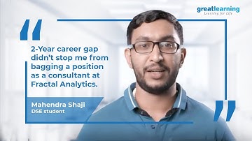 Great Lakes DSE experience | Mahendra Shaji | Data Science | Great Learning
