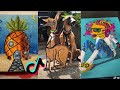 People Painting Things on TikTok for 7 Minutes Straight Part 9 | Tik Tok Art