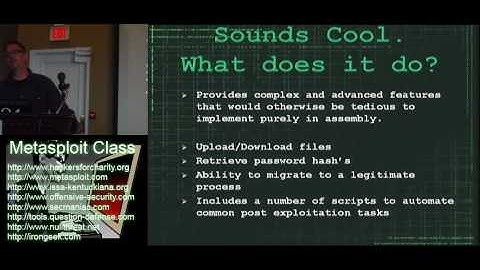 Metasploit Class Videos: 4 Meterpreter and Post Exploitation 1/6