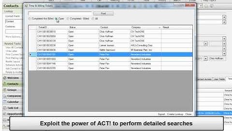 Xact Time & Billing - Inside ACT!